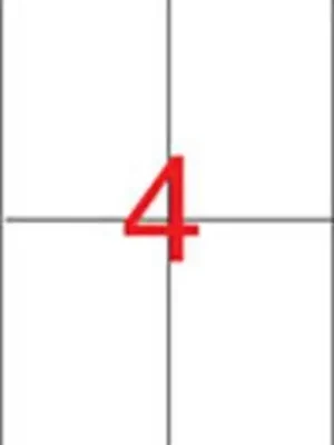 Etiketa, pro laserové tiskárny, 105x148 mm, 1000ks/bal., APLI OFERTA office vše pro kancelář Akce
