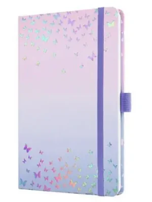 Časově Omezené Diář "Jolie", Butterfly Confetti Candy, A5, týdenní, 2026, tvrdé desky, SIGEL J6347 OFERTA office vše pro kancelář