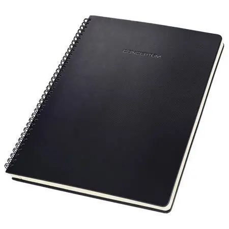 Exkluzivní spirálový sešit "Conceptum", černá, A4, linkovaný, 80 listů, tvrdé desky, SIGEL CO821 OFERTA office vše pro kancelář Nízká Cena