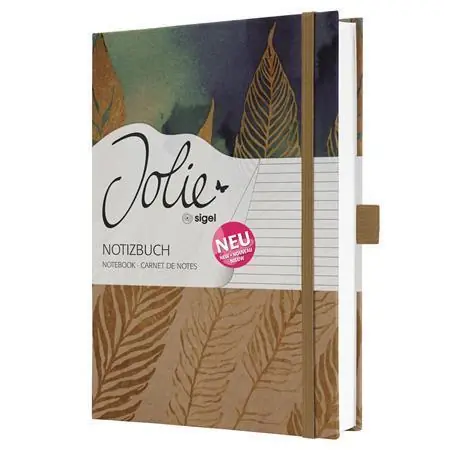 Objednat Nyní Exkluzivní zápisník "Jolie", Pure Feathers, A5, linkovaný, 96 listů, tvrdé desky, SIGEL JN859 OFERTA office vše pro kancelář
