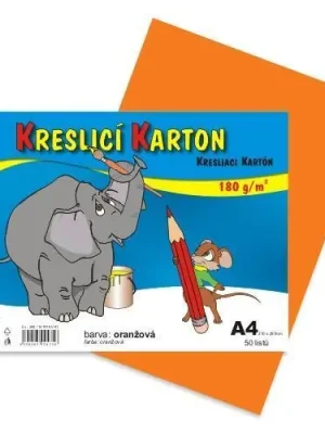 Kreslicí karton barevný A4/50/180g - oranžová, STEPA OFERTA office vše pro kancelář Objednat Nyní