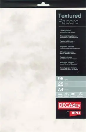 Papír, textura šedý mramor, A4, 95 g, APLI OFERTA office vše pro kancelář Nejlepší Volba