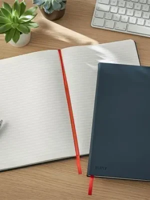 Poznámkový sešit "Cosy Soft Touch", matně šedá, linkovaný, B5, 80 listů, tvrdé desky, LEITZ OFERTA office vše pro kancelář Vysoce Kvalitní