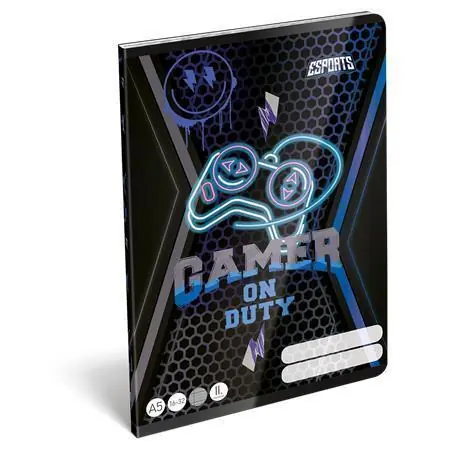 Sešit "Esport Gamer on duty", 16-32, A5, linkovaný, 32 listů, 2. třída, LIZZYSULI 7500168008 OFERTA office vše pro kancelář Rychlé Dodání