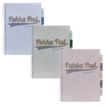 Spirálový sešit "Haze Project Book", mix vzorů, A4, linkovaný, PUKKA PAD 9871(AST)-HZE OFERTA office vše pro kancelář Cenový Hit