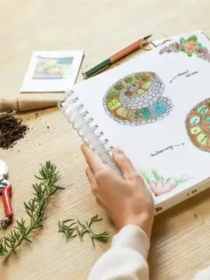 Spirálový sešit "Jolie", Fairytale Garden, 234 x 215 mm, čistý, 120 listů, tvrdé desky, SIGEL JQ101 OFERTA office vše pro kancelář Akční Cena