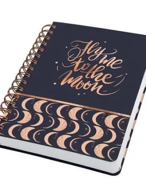 Časově Omezené Spirálový sešit "Jolie", Moonlight Melody, A5, tečkovaný, 120 listů, tvrdé desky, SIGEL JN625 OFERTA office vše pro kancelář