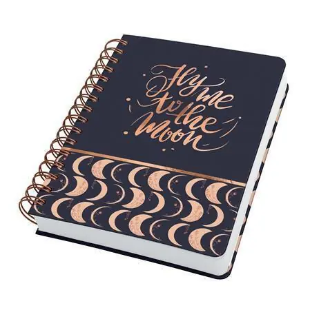 Časově Omezené Spirálový sešit "Jolie", Moonlight Melody, A5, tečkovaný, 120 listů, tvrdé desky, SIGEL JN625 OFERTA office vše pro kancelář