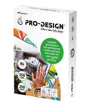 Časově Omezené Xerografický papír, pro digitální tisk, A4, 250 g, 250 listů, PRO-DESIGN PRDES250X427(430) OFERTA office vše pro kancelář