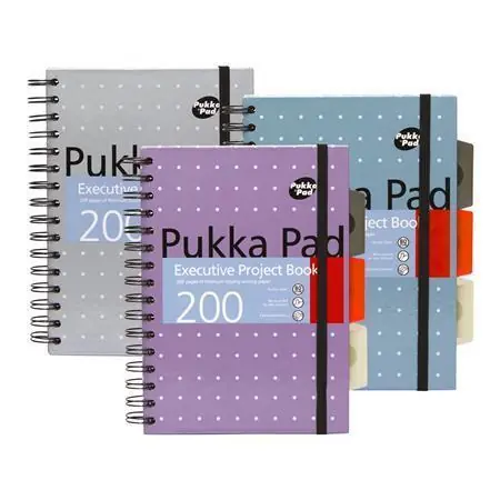 Spirálový sešit "Metallic Project Book", mix barev, A5, linkovaný, 100 listů, PUKKA PAD 6336-MET OFERTA office vše pro kancelář Pouze Dnes