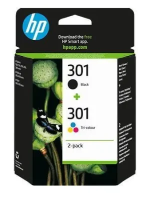 Omezená Nabídka Cartridge HP 301 do tiskárny DeskJet 2050, sada, černá+azurová+purpurová,+žlutá, HP OFERTA office vše pro kancelář
