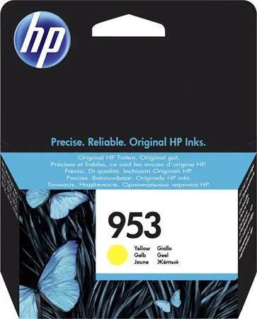 Inkoustová cartridge HP 953, do tiskárny OfficeJet Pro 8210, 8700, žlutá, 0,7k, HP OFERTA office vše pro kancelář Víkendová Akce