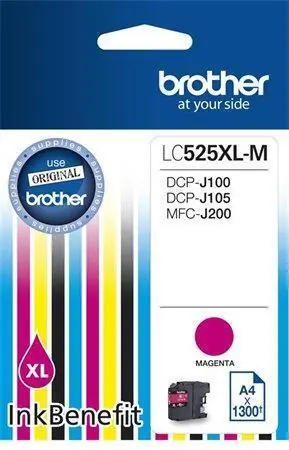 LC525XLM Tintapatron DCP-J100, J105 nyomtatóhoz, BROTHER, magenta, 1300 oldal OFERTA office vše pro kancelář Top Prodej