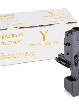 Časově Omezené TK5230 Toner pro M5521CDN, 5521CDW, P5021CDN, 5021CDW tiskárny, KYOCERA žlutá, 2,2tis.stran OFERTA office vše pro kancelář