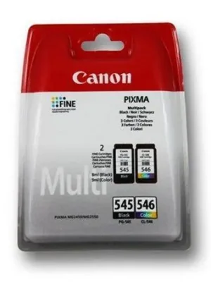 Časově Omezené PG-545/CL-546 Inkjekt cart.multipack pro Pixma MG2450, MG2550 tiskárny, CANON černá, 2*180 stran OFERTA office vše pro kancelář
