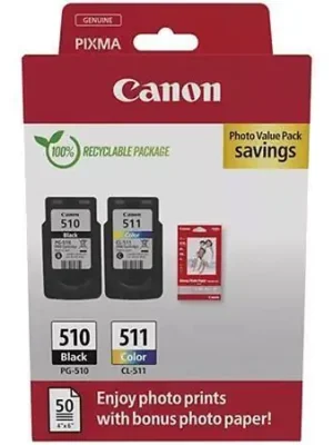 PG510/CL511 Inkjet cart. multipack pro Pixma MP240 tiskárny, černá + GP-501 foto papír, CANON OFERTA office vše pro kancelář Akční Cena