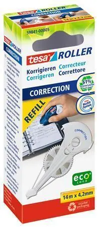 Náplň do korekčního rolleru "EcoLogo®", 4,2 mm x 14 m, TESA OFERTA office vše pro kancelář Originální