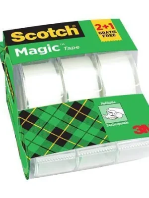 Lepicí páska "Magic Tape 810", 2+1, s odvíječem, 19 mm x 7,5 mm, 3M SCOTCH OFERTA office vše pro kancelář Odeslání Ihned