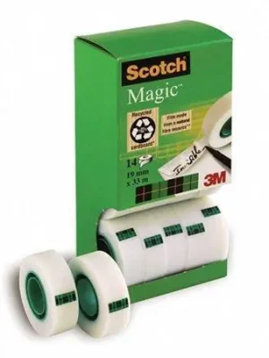 Lepicí páska "Magic Tape 810", 2ks navíc, 19mm x 33m, 3M/ SCOTCH OFERTA office vše pro kancelář Finální Výprodej