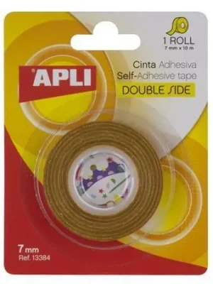 Lepicí páska oboustranná, transparentní, 7 mm x 10 m, APLI 13384 OFERTA office vše pro kancelář Tovární Cena