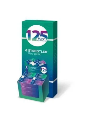 Nejlepší Cena Pryž "Mars Plastic 526", displej/40 ks, modro-zeleno-fialová, výroční edice 125 let, STAEDTLER 52650 OFERTA office vše pro kancelář
