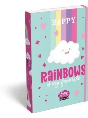 Desky s gumičkou "Lollipop Rainbow", 35 mm, karton, A5, LIZZYSULI 7470217002 OFERTA office vše pro kancelář Víkendová Akce