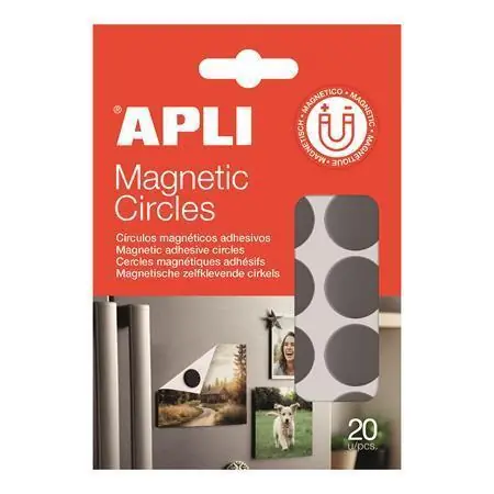 Ověřený Samolepicí kolečka, magnetické, oboustranné, 20 ks/balení, APLI 20637 OFERTA office vše pro kancelář