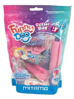 Modelína FUNNY DOO, sada „Glitter bag“, + formy + nástroje, MITAMA 63864 OFERTA office vše pro kancelář Cenově Výhodný