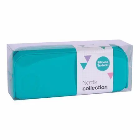 Penál "Nordic", tyrkysová modrá, se zipem, silikon, APLI 18415 OFERTA office vše pro kancelář Přímo Od Výrobce
