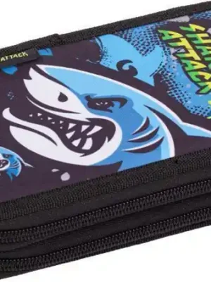 Kup Teď Penál "Shark Attack", dvoupatrový, na zip, LIZZYSULI 7210043002 OFERTA office vše pro kancelář