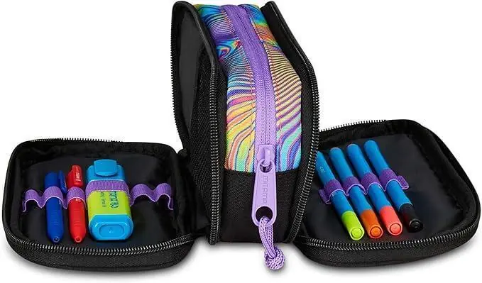 Penál plný "3Zip", holograf, třípatrový, na zip, MITAMA 64880 OFERTA office vše pro kancelář Dokud Zásoby Vydrží