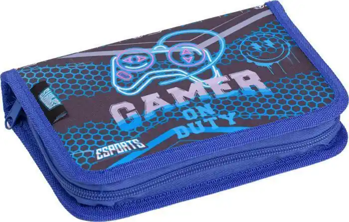 Rychlé Dodání Penál "Esports Gamer on duty", 2 klopy, na zip, LIZZYSULI 7210046008 OFERTA office vše pro kancelář