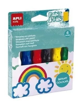 Štětcové tempery "Kids", 6 barev, APLI 19415 OFERTA office vše pro kancelář Bezpečná Platba