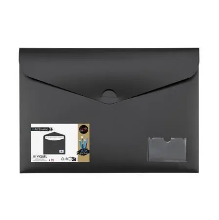 Aktovka na dokumenty "Creativ Gallery", černá, A3, PP, skryté zavírání, VIQUEL 564005-05 OFERTA office vše pro kancelář Sleva