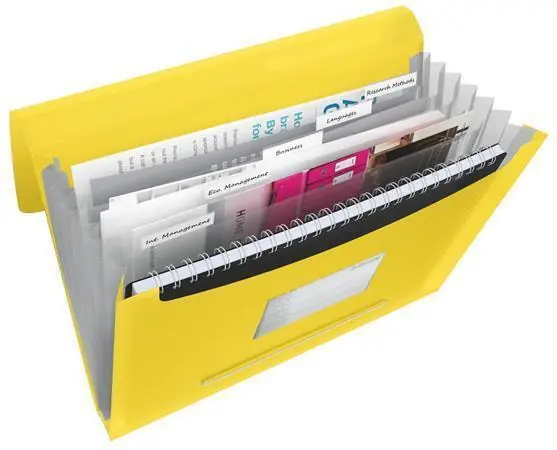 Novinka Aktovka s držadlem a 6 přihrádkami, Vivida žlutá, A4, plast, ESSELTE OFERTA office vše pro kancelář