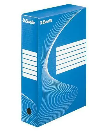 Archivační krabice "Boxycolor", modrá, 80 mm, A4, karton, ESSELTE OFERTA office vše pro kancelář Nejlepší Volba