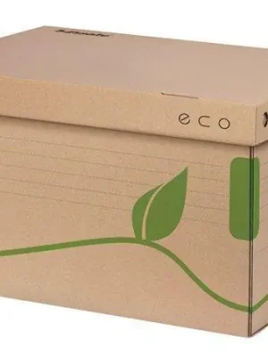 Výhodná Nabídka Archivační krabice "Eco", přírodní hnědá, s víkem, ESSELTE OFERTA office vše pro kancelář