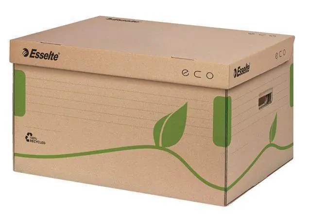 Výhodná Nabídka Archivační krabice "Eco", přírodní hnědá, s víkem, ESSELTE OFERTA office vše pro kancelář