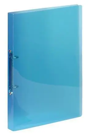 Desky kroužkové "PropyGlass", modrá, 2 kroužky, 20 mm, A4, PP, VIQUEL 020272-08 OFERTA office vše pro kancelář Vrácení Zdarma