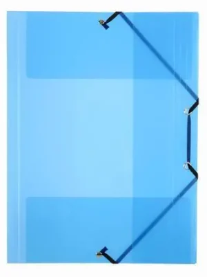 Značkový Desky s gumičkou "PropyGlass", transparentní, modrá, PP, 15 mm, A4, VIQUEL 113372-08 OFERTA office vše pro kancelář