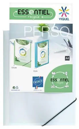Dokud Zásoby Vydrží Desky s gumičkou "Standard", bílé, s průhlednou přední kapsou, PP, 15 mm, A4, VIQUEL OFERTA office vše pro kancelář