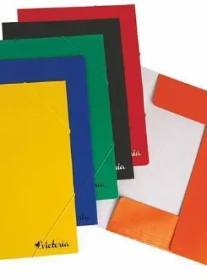 Desky s gumičkou, červené, karton, A4, VICTORIA OFERTA office vše pro kancelář Horká Nabídka