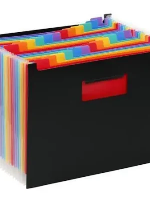 Ihned K Objednání Desky s přihrádkami "Rainbow Class", černá, 25 částí, PP, VIQUEL OFERTA office vše pro kancelář
