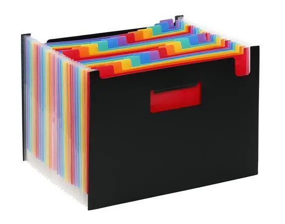 Ihned K Objednání Desky s přihrádkami "Rainbow Class", černá, 25 částí, PP, VIQUEL OFERTA office vše pro kancelář
