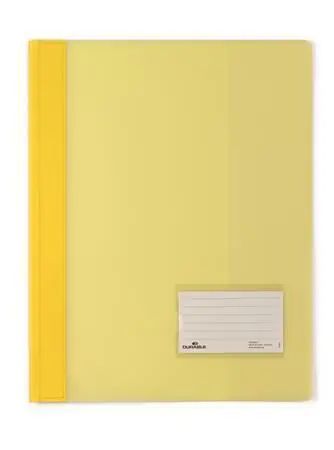 Desky s rychlovazačem "DURALUX", žlutá, extra pevné, A4+, průsvitné, DURABLE 268004 OFERTA office vše pro kancelář Odeslání Ihned