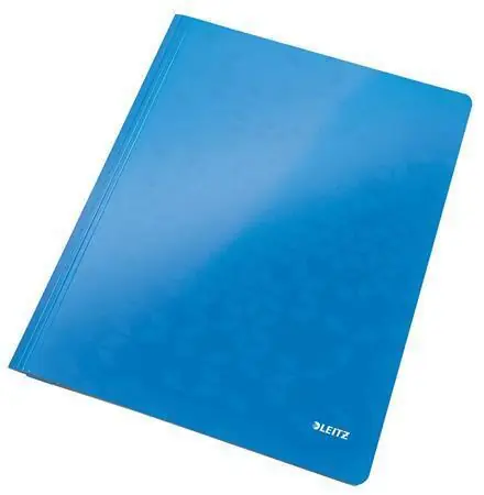 Desky s rychlovazačem "WOW", modrá, lesklé, polaminovaný karton, A4, LEITZ OFERTA office vše pro kancelář Víkendová Akce