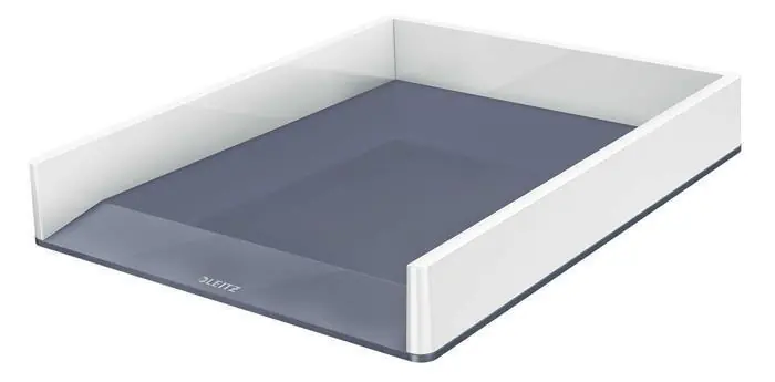 Dvoubarevný odkladač “Wow”, bílá, plast, LEITZ OFERTA office vše pro kancelář Cenová Bomba
