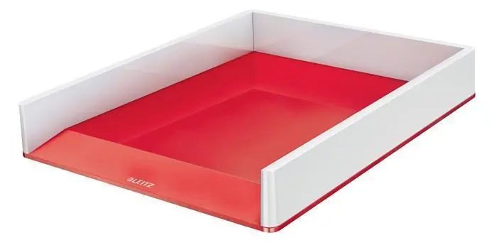 Vysoce Kvalitní Dvoubarevný odkladač “Wow”, červená, plast, LEITZ 53611026 OFERTA office vše pro kancelář