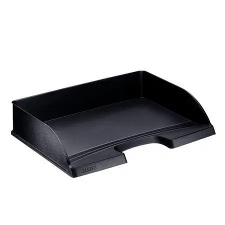 Levný Odkladač "Plus", černá, z boku otevřený, plast, LEITZ OFERTA office vše pro kancelář