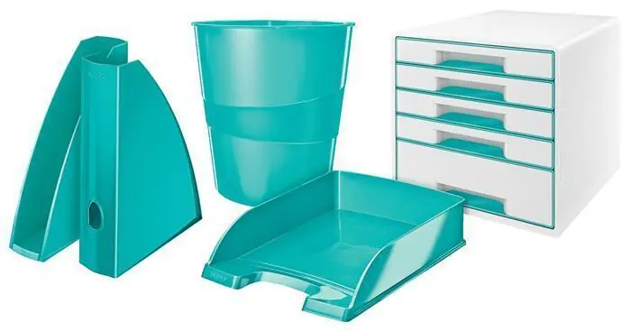 Přímo Od Výrobce Odkladač "Wow", ledově modrá, plast, LEITZ OFERTA office vše pro kancelář
